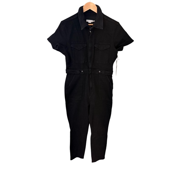 Good American Black Fit For Success Denim Jumpsuit NWT Size XL - Picture 5 of 13